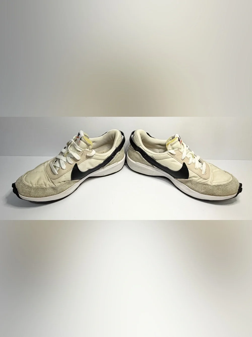 Nike Waffle Debut Cream & Black Women's Athletic Sneakers